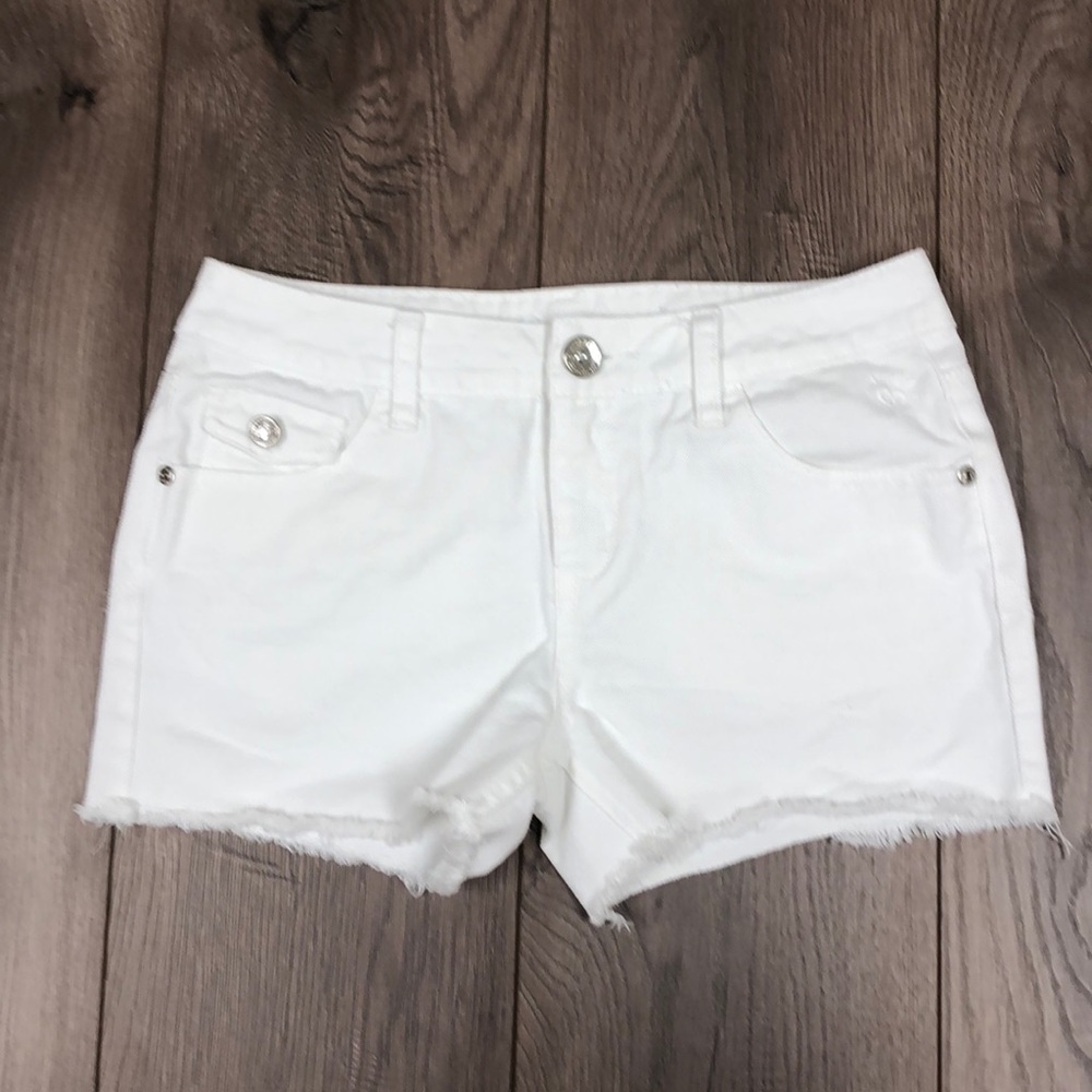 White Justice Girls Jean Shorts